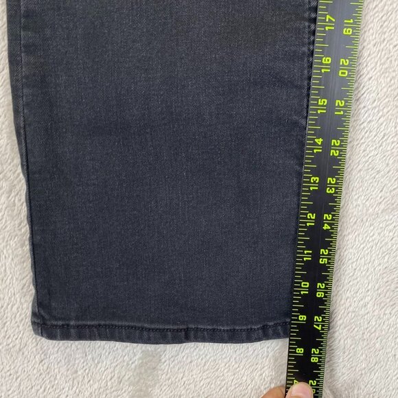 Lee Women's Jeans Size 14P Regular Fit Bootcut Mid-Rise Black Denim Casual Y2K - Picture 3 of 13